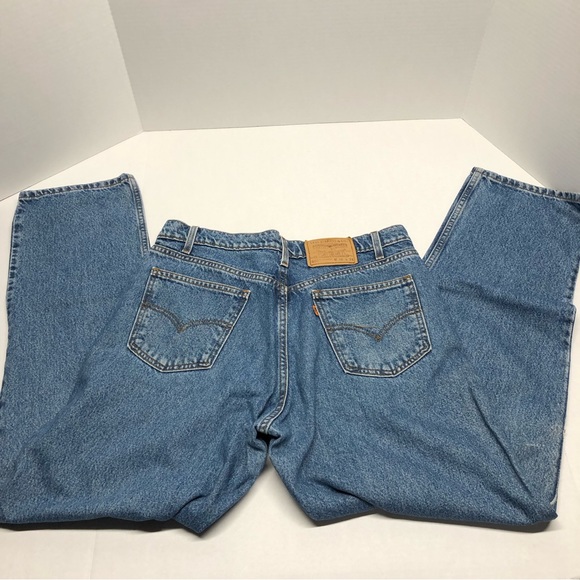 Vintage Levis 550 Men’s Relaxed Fit Tapered Leg Orange Tag Jeans Sz 36x34 - Picture 3 of 13